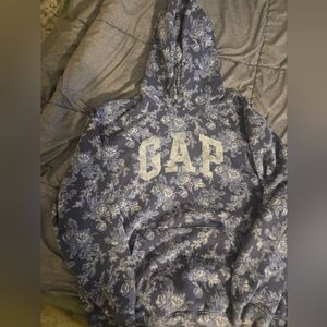 GAP Navy Floral Print Hoodie